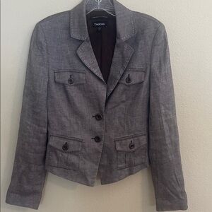 Bebe Charcoal Buttoned Blazer